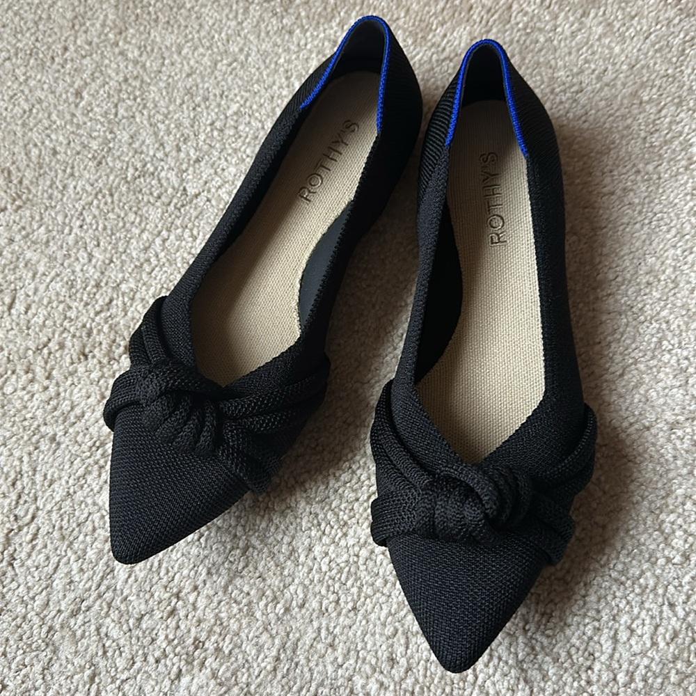 Rothy's Black Knit Flats